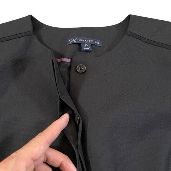 Brooks Brothers 346 Wool Hidden Button Jacket - 10 - Picture 3 of 5